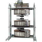 Foto autotransformador variable trifásico motorizado