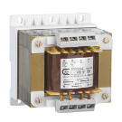 Photo of a single-phase transformer for isolating and control IP00 for DIN rail